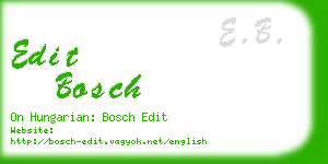 edit bosch business card